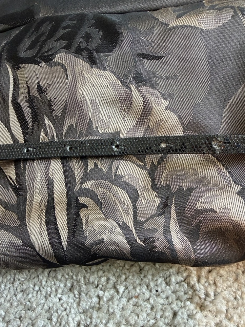 SLNY Gray Floral Jacquard Sleeveless Fit & Flare Cocktail Dress Size 8 - Picture 9 of 15